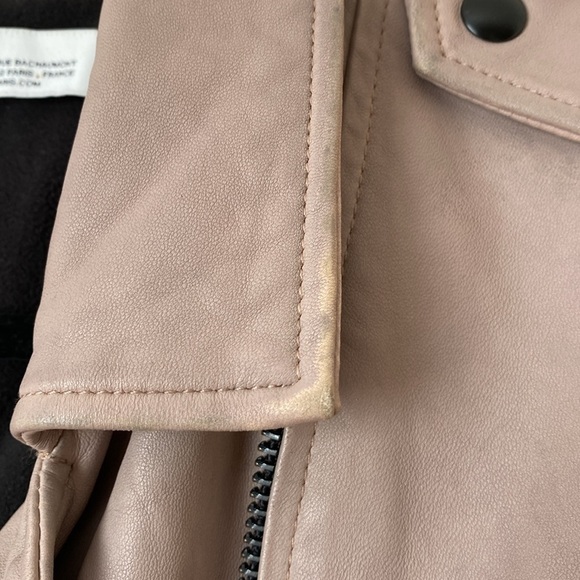 IRO Newhan leather motorcycle biker jacket 10 - Picture 4 of 11